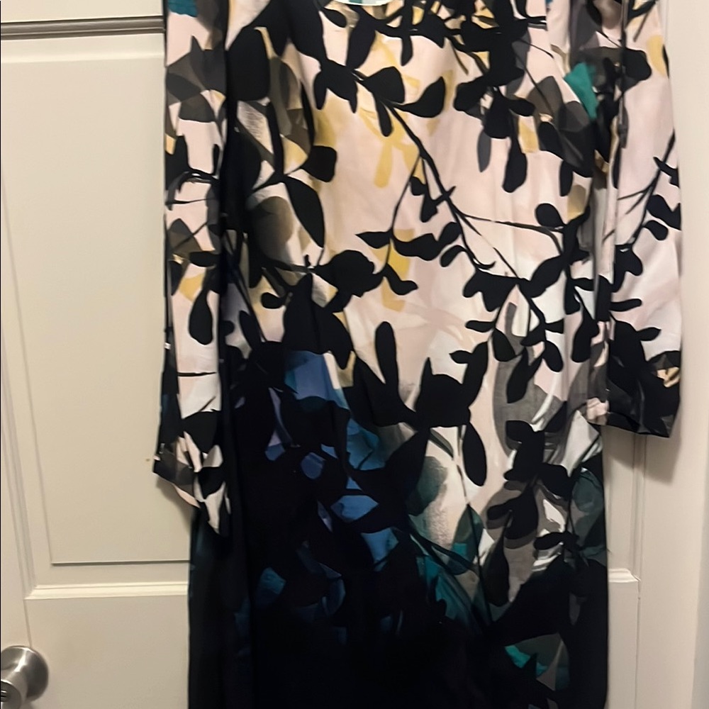 Cream Sheath Dress with 3/4 Dolman Sleeves for Work